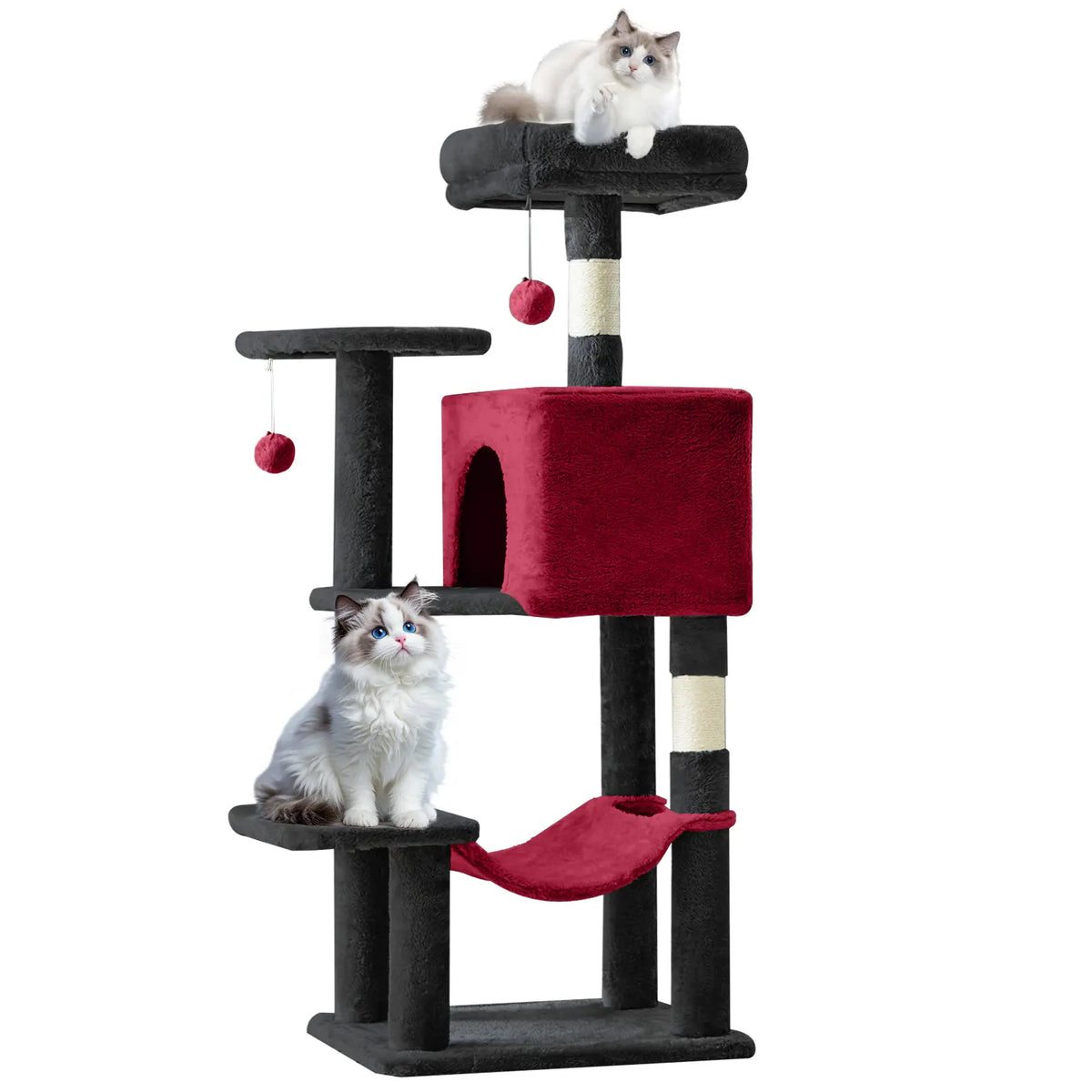 Cat Climbing Shelf, Post Cascading Cat Climbing Shelf, Indoor Playhouse, Cozy Nest, Durable, Space-Saving Design, Gift for Pet Owners
