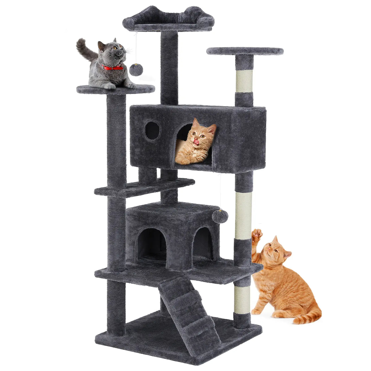 Cat Climbing Shelf, Post Cascading Cat Climbing Shelf, Indoor Playhouse, Cozy Nest, Durable, Space-Saving Design, Gift for Pet Owners