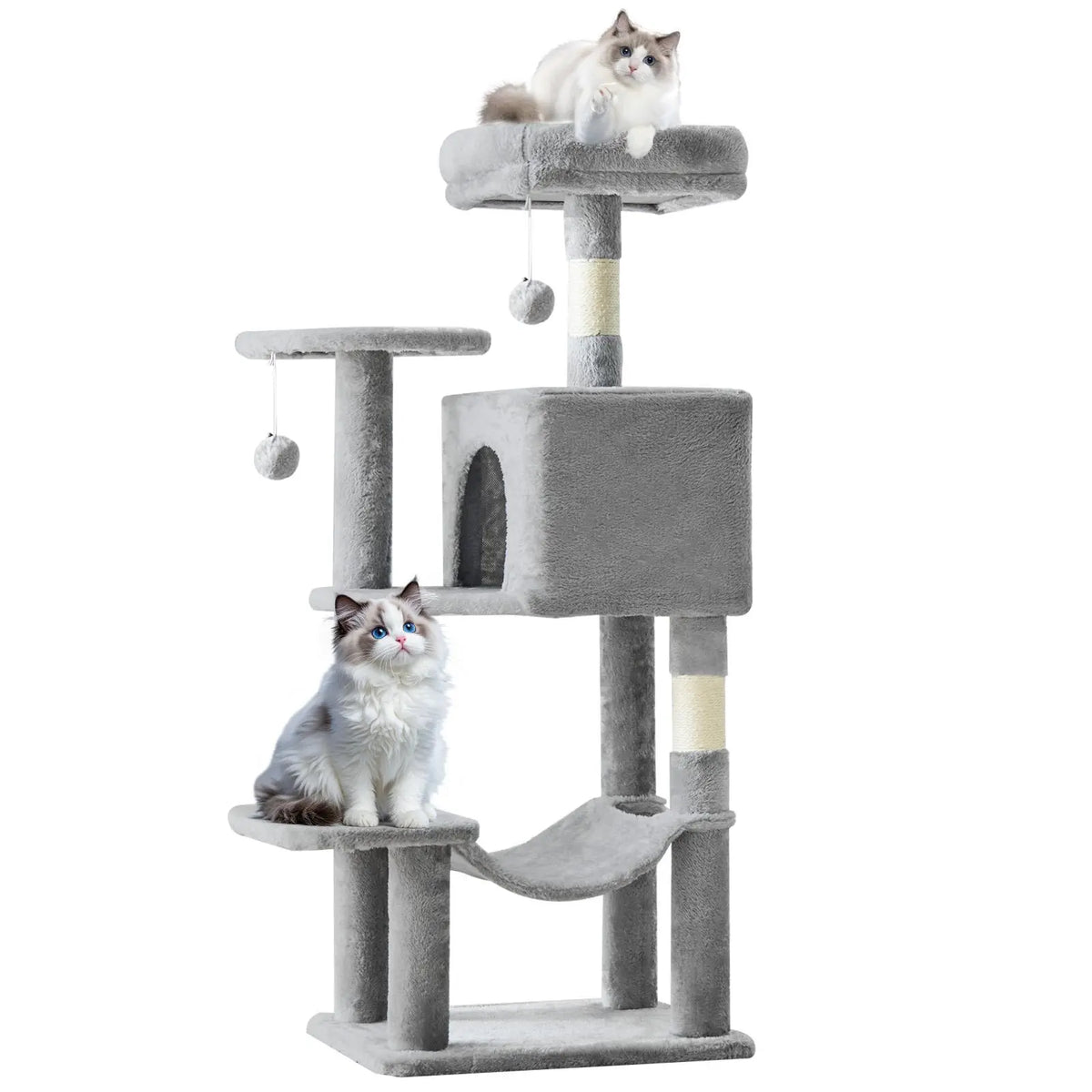 Cat Climbing Shelf, Post Cascading Cat Climbing Shelf, Indoor Playhouse, Cozy Nest, Durable, Space-Saving Design, Gift for Pet Owners