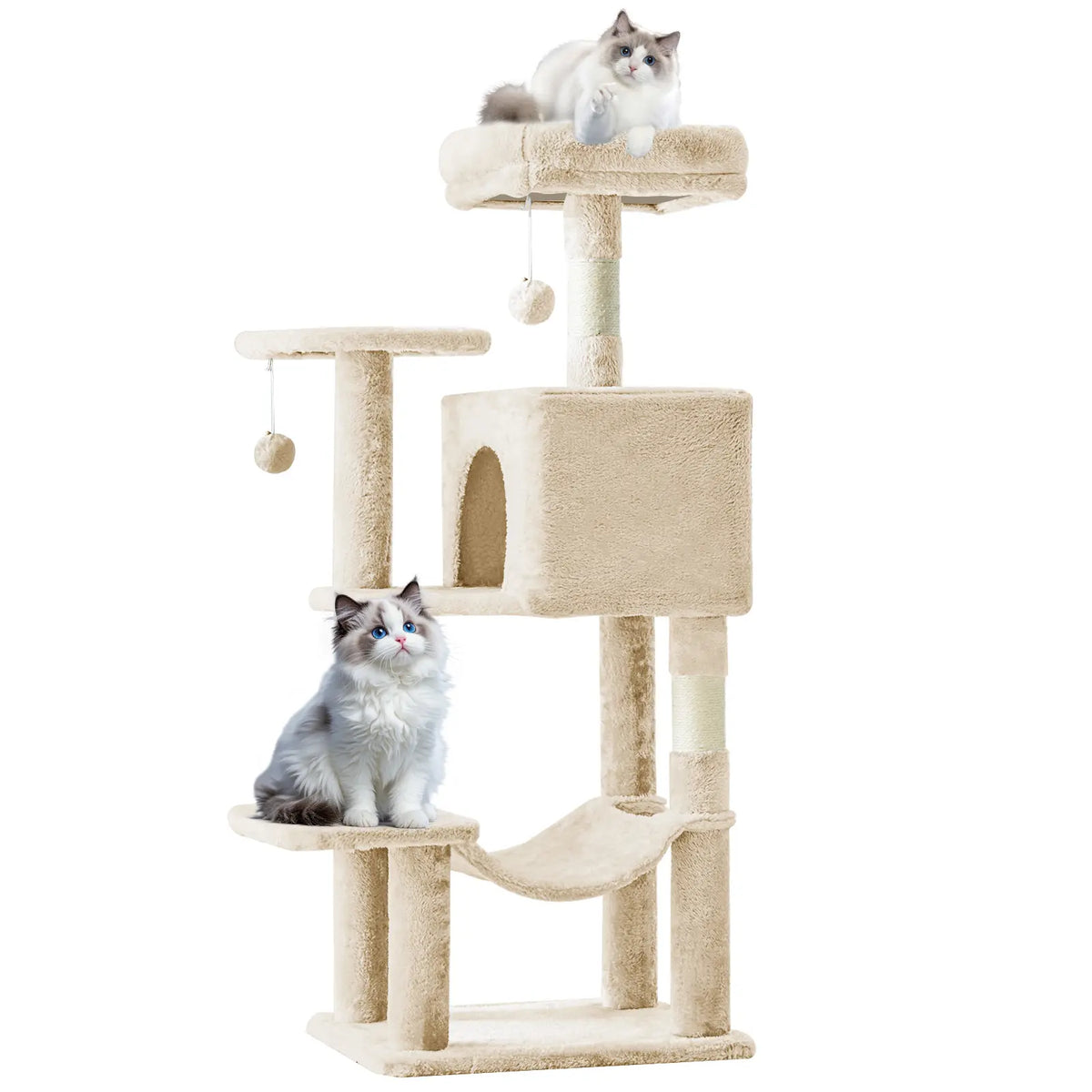 Cat Climbing Shelf, Post Cascading Cat Climbing Shelf, Indoor Playhouse, Cozy Nest, Durable, Space-Saving Design, Gift for Pet Owners