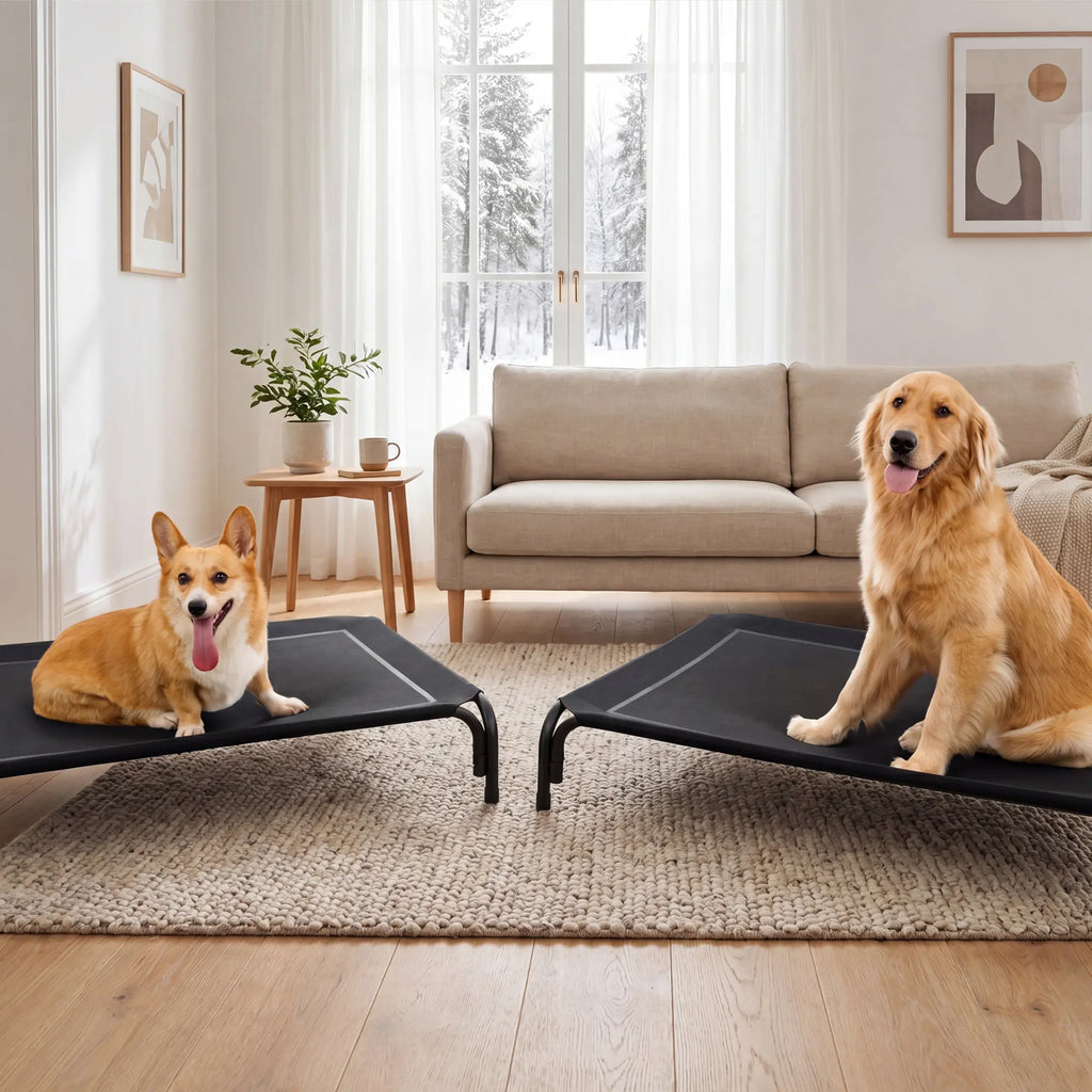 【Tiktokshopbacktoschool】 Cozila Elevated Dog Bed for Large Dogs, Cooling Pet Cot with Breathable Mesh & Durable Frame, Easy to Clean Raised Pet Mats for Indoor & Outdoor Home Summervibes Petlovers Outdoorfun Campingessentials