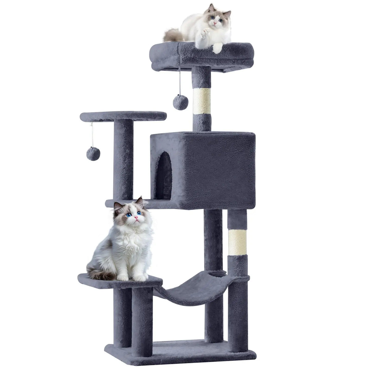 Cat Climbing Shelf, Post Cascading Cat Climbing Shelf, Indoor Playhouse, Cozy Nest, Durable, Space-Saving Design, Gift for Pet Owners
