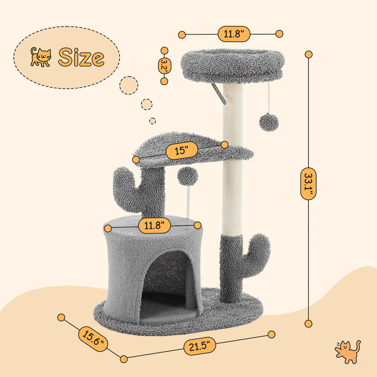 Cat Climbing Shelf, Post Cascading Cat Climbing Shelf, Indoor Playhouse, Cozy Nest, Durable, Space-Saving Design, Gift for Pet Owners